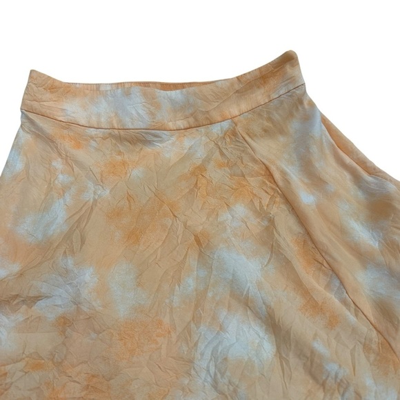 Free People Women's Martine Flirt Tie Dye Skirt in Peach Combo - Picture 7 of 12